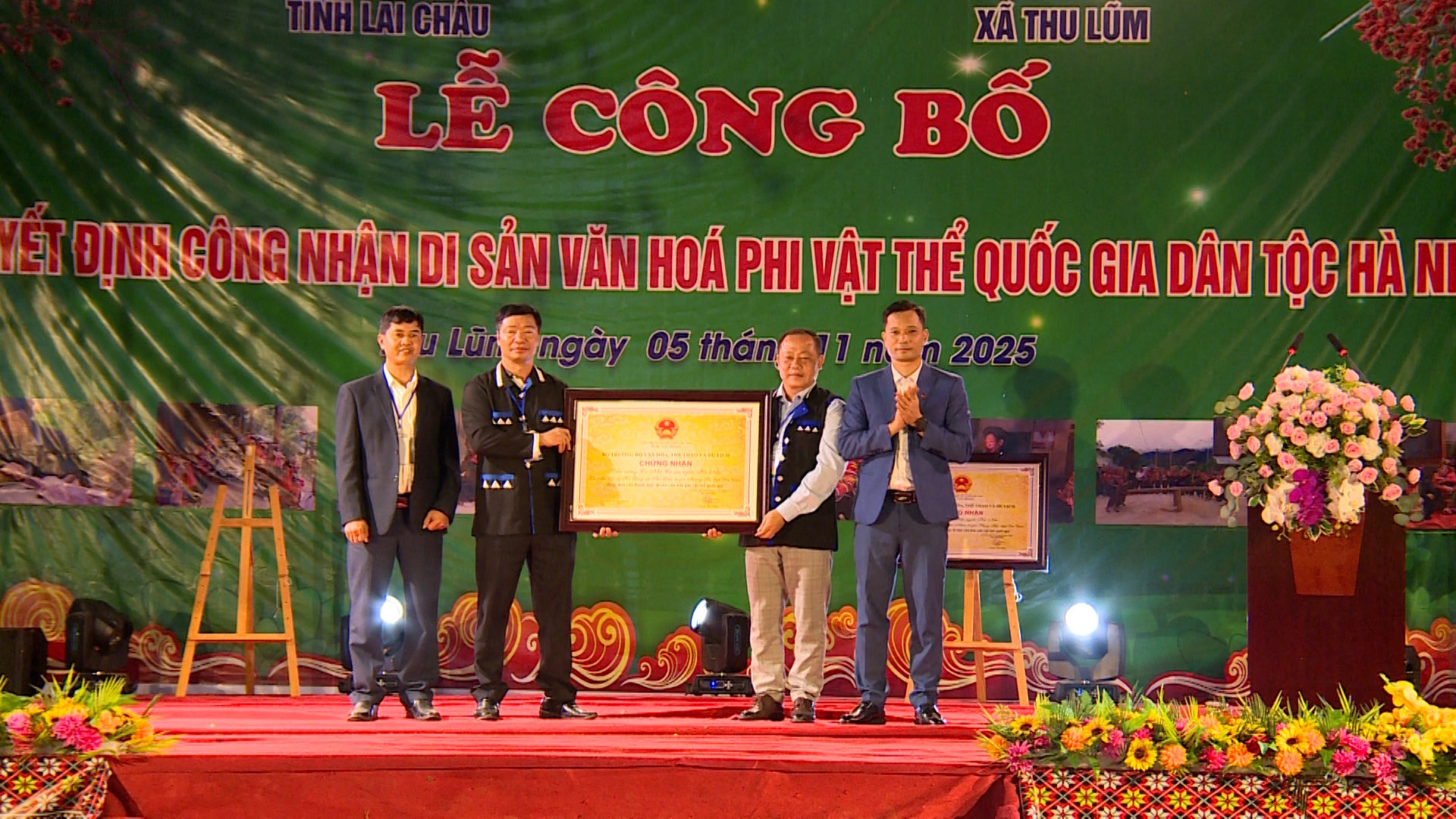 Lai Châu: Công bố Quyết định công nhận di sản văn hoá phi vật thể quốc gia dân tộc Hà Nhì Lai Châu: Công bố Quyết định công nhận di sản văn hoá phi vật thể quốc gia dân tộc Hà Nhì