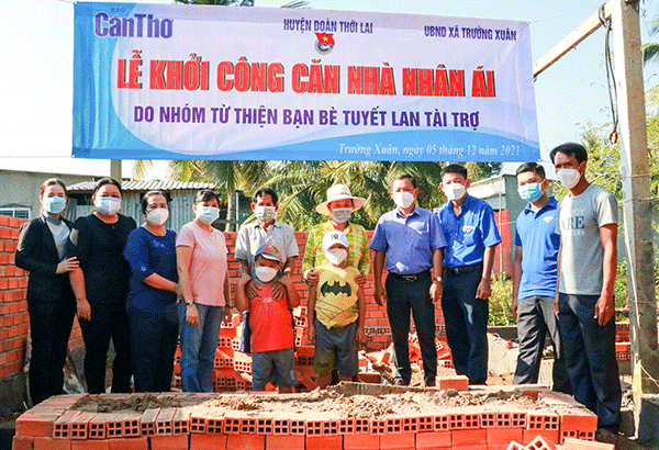 Báo Cần Thơ khởi công xây dựng căn nhà nhân ái cho hộ có hoàn cảnh khó khăn ở huyện Thới Lai