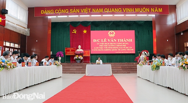 Đồng Nai: Phó thủ tướng Lê Văn Thành kiểm tra tiến độ dự án Sân bay Long Thành