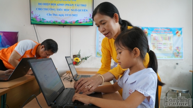 Cần Thơ: Đẩy mạnh ứng dụng công nghệ thông tin trong giáo dục tiểu học