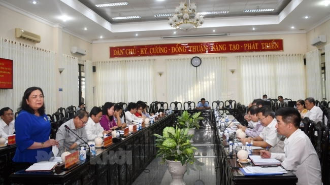 Bến Tre: Thường trực Tỉnh ủy làm việc với đoàn công tác của Đảng đoàn Liên hiệp các Hội Khoa học và Kỹ thuật Việt Nam