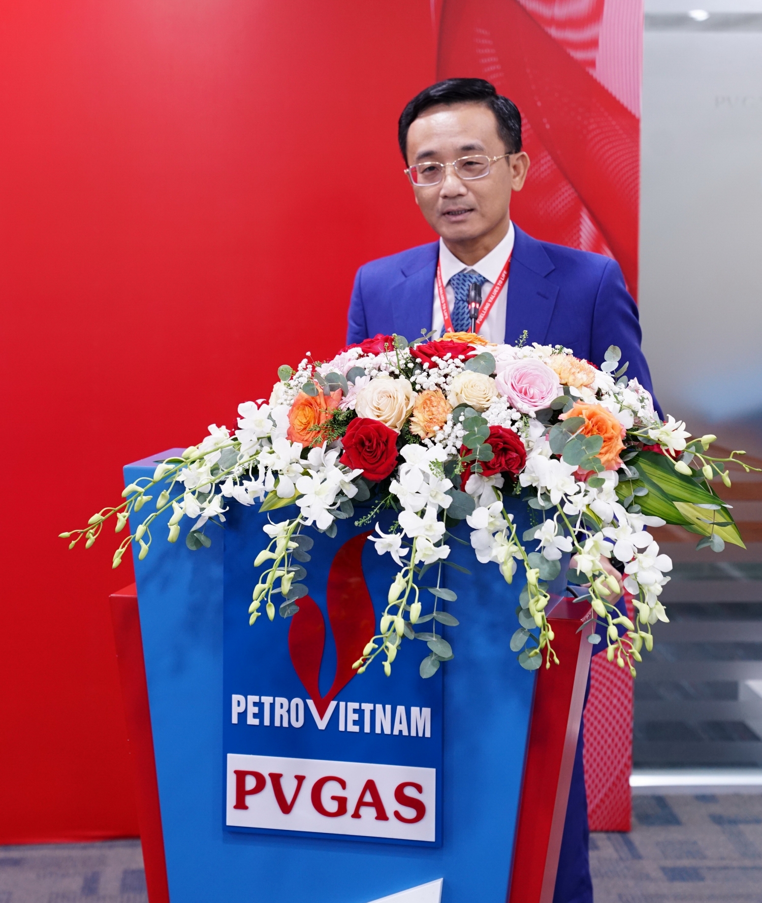 Phó Tổng giám đốc PV GAS Trần Nhật Huy phát biểu nhận nhiệm vụ ở cương vị mới