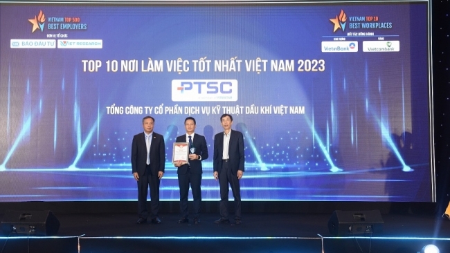 PTSC nằm trong danh sách Top 10 nơi làm việc tốt nhất Việt Nam năm 2023