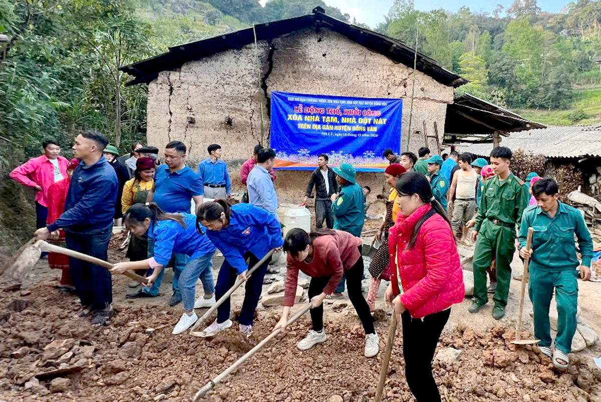 Hà Giang: Lan tỏa phong trào xóa nhà tạm, nhà dột nát