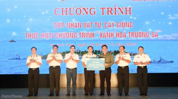 PVFCCo tiếp tục đồng hành cùng chương trình “Xanh hóa Trường Sa”