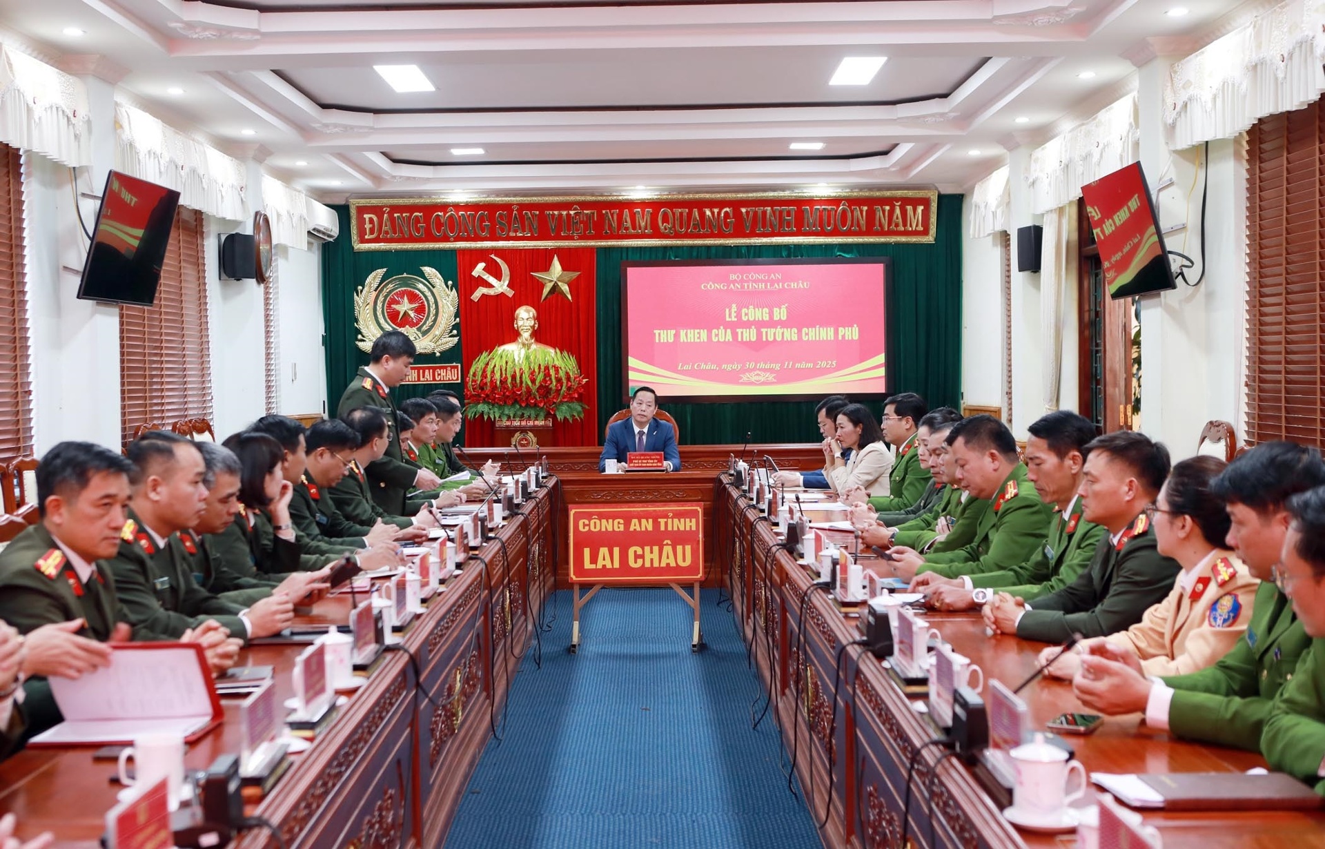 Lai Châu: Công an tỉnh công bố Thư khen của Thủ tướng Chính phủ