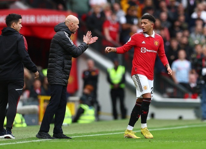 Man Utd định đoạt ‘số phận’ Sancho, lấp lửng với HLV Ten Hag