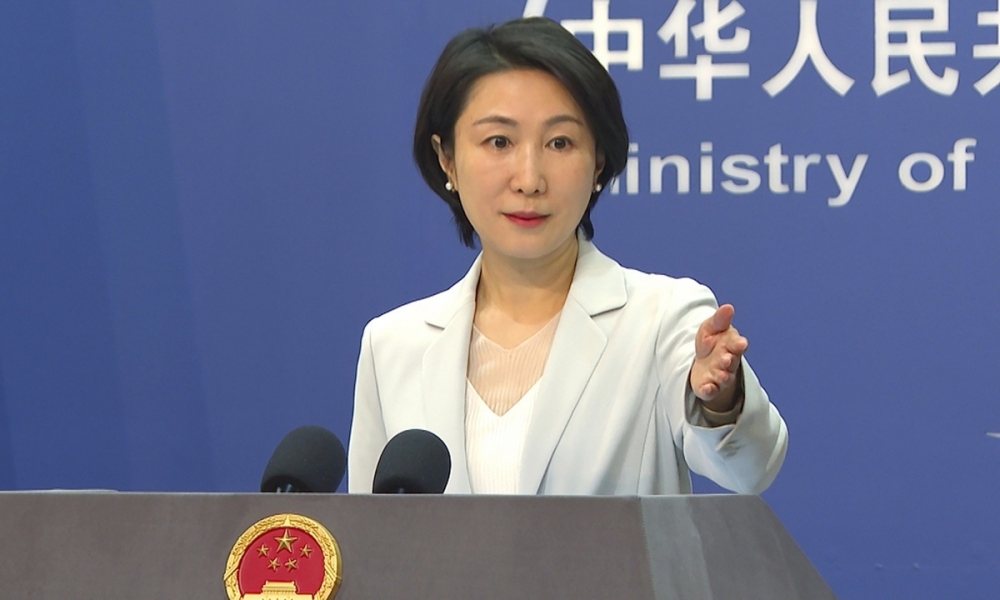 Bà Mao Ninh, người phát ngôn Bộ Ngoại giao Trung Quốc. Ảnh Reuters