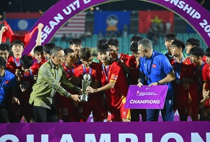 U17 Việt Nam giành chức vô địch U17 Đông Nam Á 2026. Ảnh: VFF