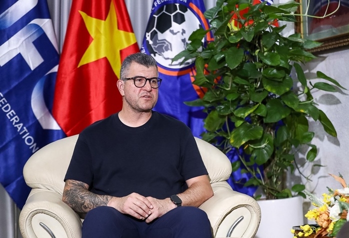 HLV Cristiano Roland khẳng định thành quả hiện tại là nhờ quá trình chuẩn bị. Ảnh: VFF.
