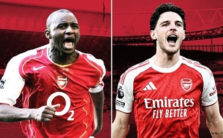 Cặp tiền vệ trung tâm đẳng cấp của Arsenal.