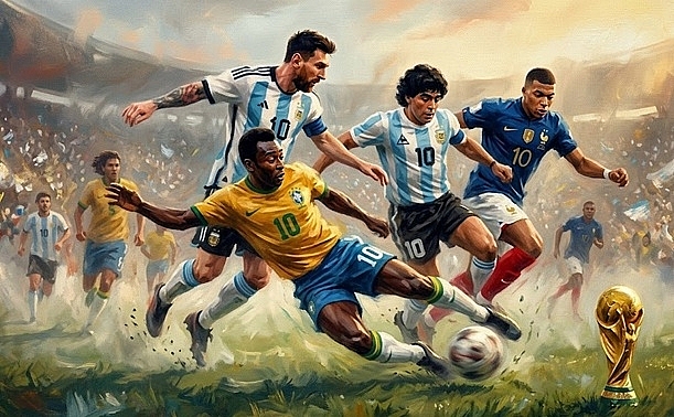 10 huyền thoại vĩ đại nhất lịch sử World Cup: Pele thống trị, Messi xếp sau 3 vĩ nhân