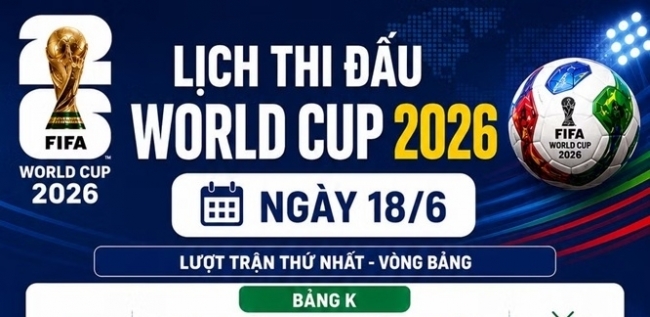 Lịch thi đấu World Cup ngày 18/6: Bồ Đào Nha ra quân, Anh đụng độ Croatia