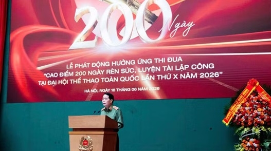 Thể thao Công an nhân dân phát động 200 ngày thi đua cao điểm hướng tới Đại hội Thể thao toàn quốc lần thứ X