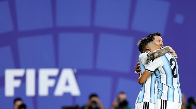 Lionel Messi đang có một kỳ World Cup bùng cháy (Ảnh: THX/TTXVN)