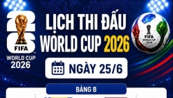 Lịch thi đấu World Cup ngày 25/6: Bắt đầu lượt đấu quyết định