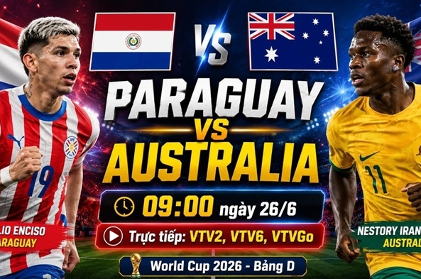 Tổng hợp dự đoán tỉ số Paraguay vs Australia lúc 9h ngày 26/6/2026