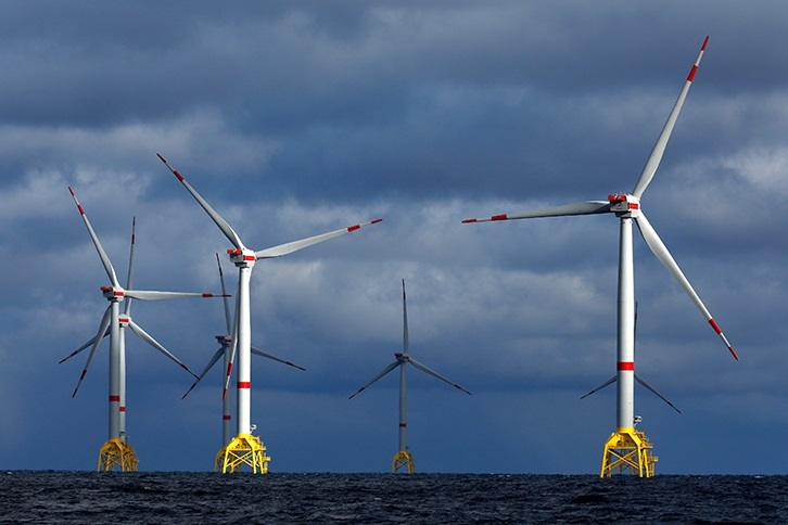 WinDTwin, một dự án mang tính đột phá do châu Âu tài trợ nhằm cách mạng hóa việc quản lý và dự báo sản xuất điện gió. Ảnh AFP