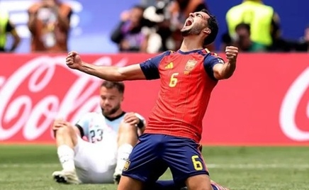 Merino tỏa sáng mang về chiến thắng cho Tây Ban Nha. Ảnh: Getty Images.
