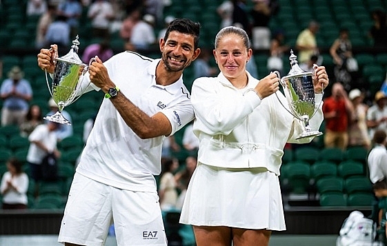 Jelena Ostapenko và Marcelo Arevalo ngược dòng ngoạn mục vô địch đôi nam nữ Wimbledon 2026