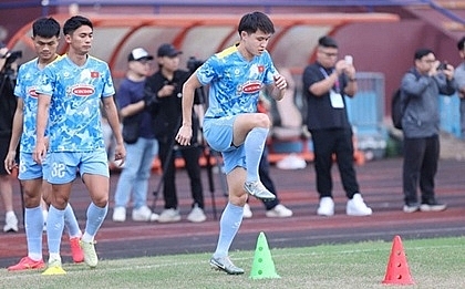 Khổng Minh Gia Bảo lên ĐT Việt Nam. (Ảnh: VFF).