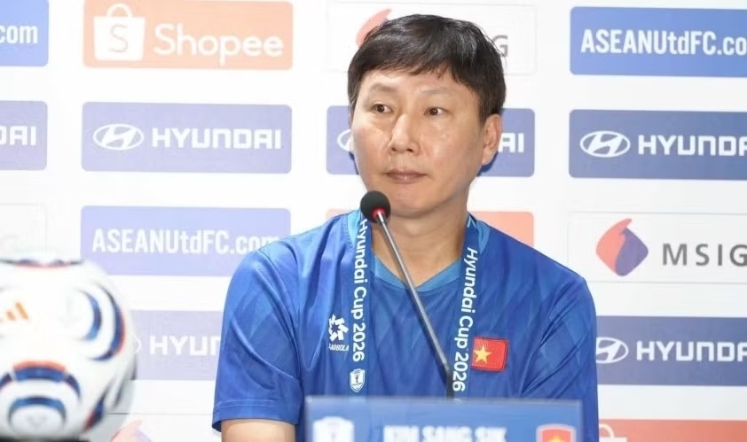 HLV Kim Sang-sik tự tin cùng tuyển Việt Nam vô địch ASEAN Cup 2026.