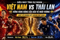 Siêu máy tính dự đoán Việt Nam vs Thái Lan: Rồng vàng rộng cửa bảo vệ ngôi vương