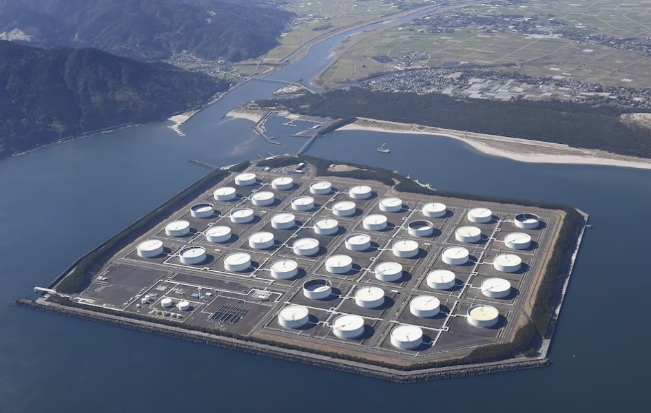 Kho dự trữ dầu khí quốc gia Shibushi ở tỉnh Kagoshima, Nhật Bản. (Ảnh: Reuters)