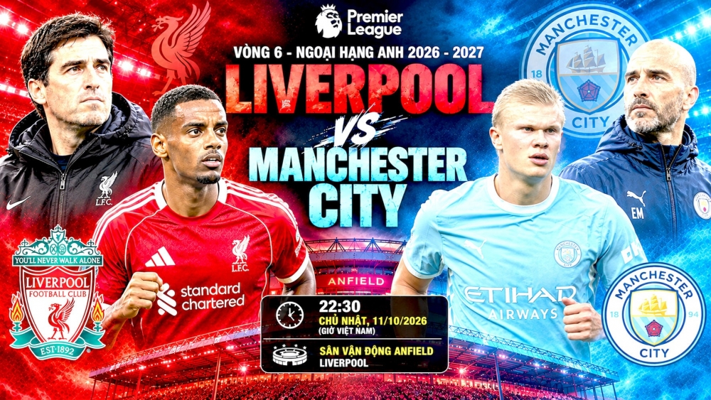 Liverpool quyết chặn đà thăng hoa của Manchester City