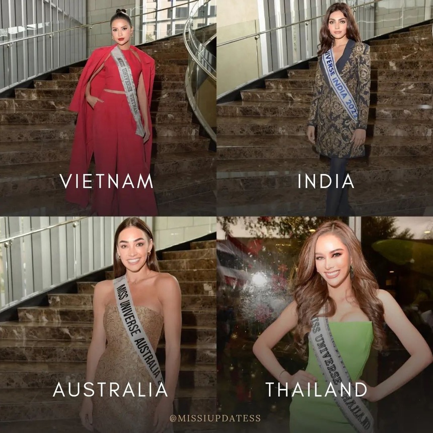 Ngọc Châu mặc áo yếm trong ngày đầu thi Miss Universe
