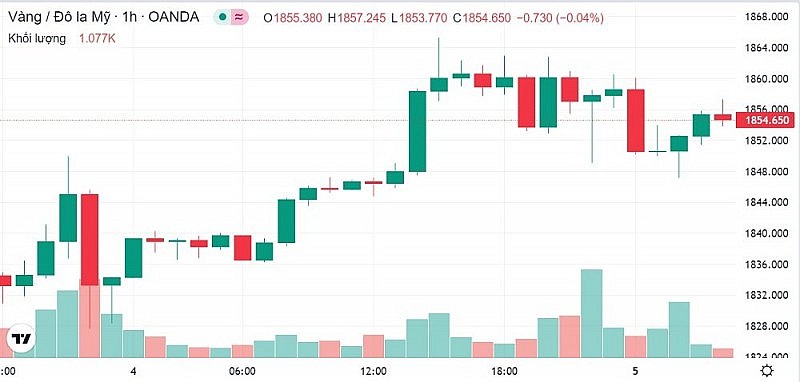 Giá vàng hôm nay 5/1: Vàng trong nước và thế giới ngập sắc xanh