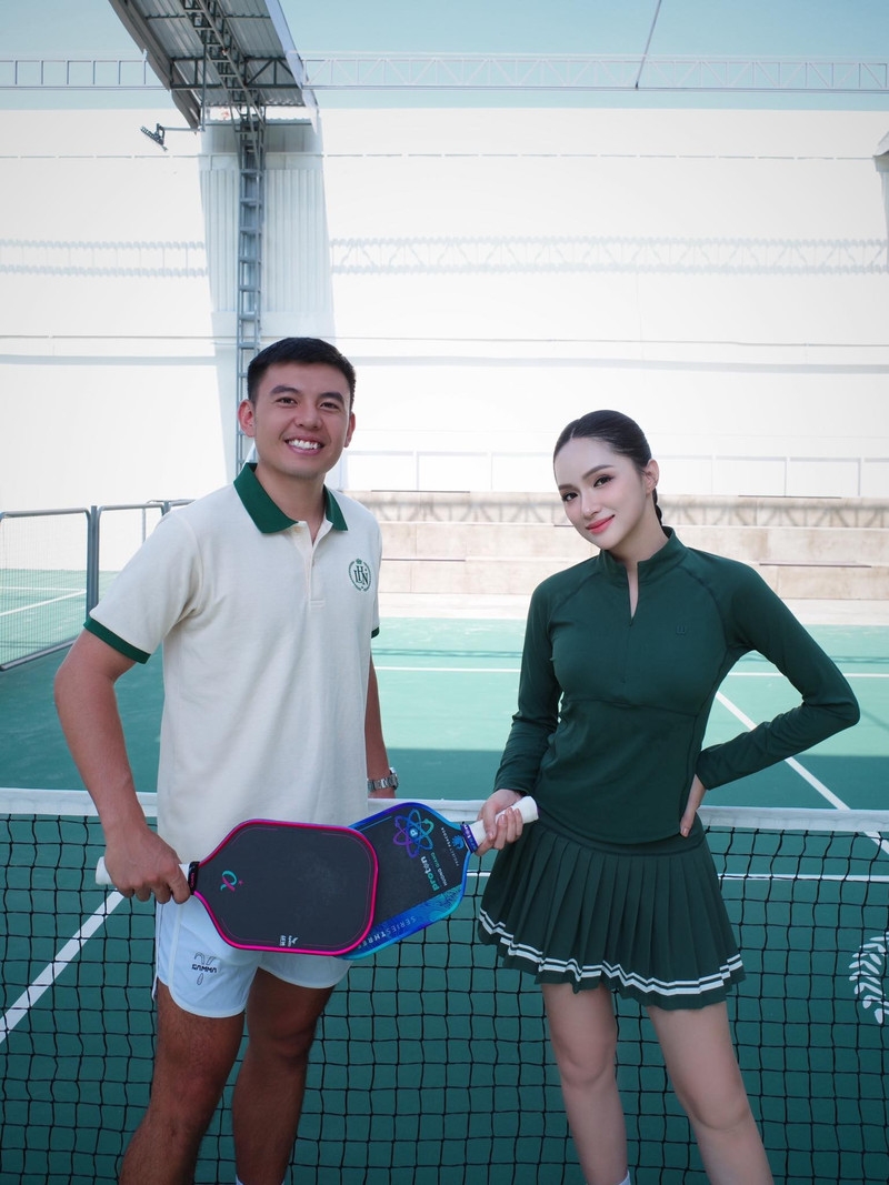 Bí quyết diện đồ pickleball sành điệu, tinh tế của Hoa hậu Hương Giang