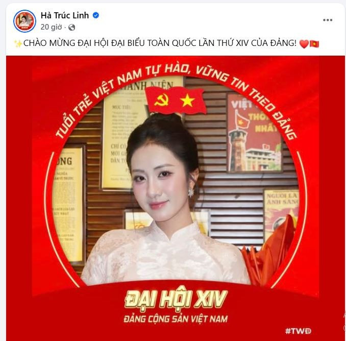 Top 3 Hoa hậu Việt Nam lan tỏa hình ảnh đẹp chào mừng Đại hội Đảng lần thứ XIV