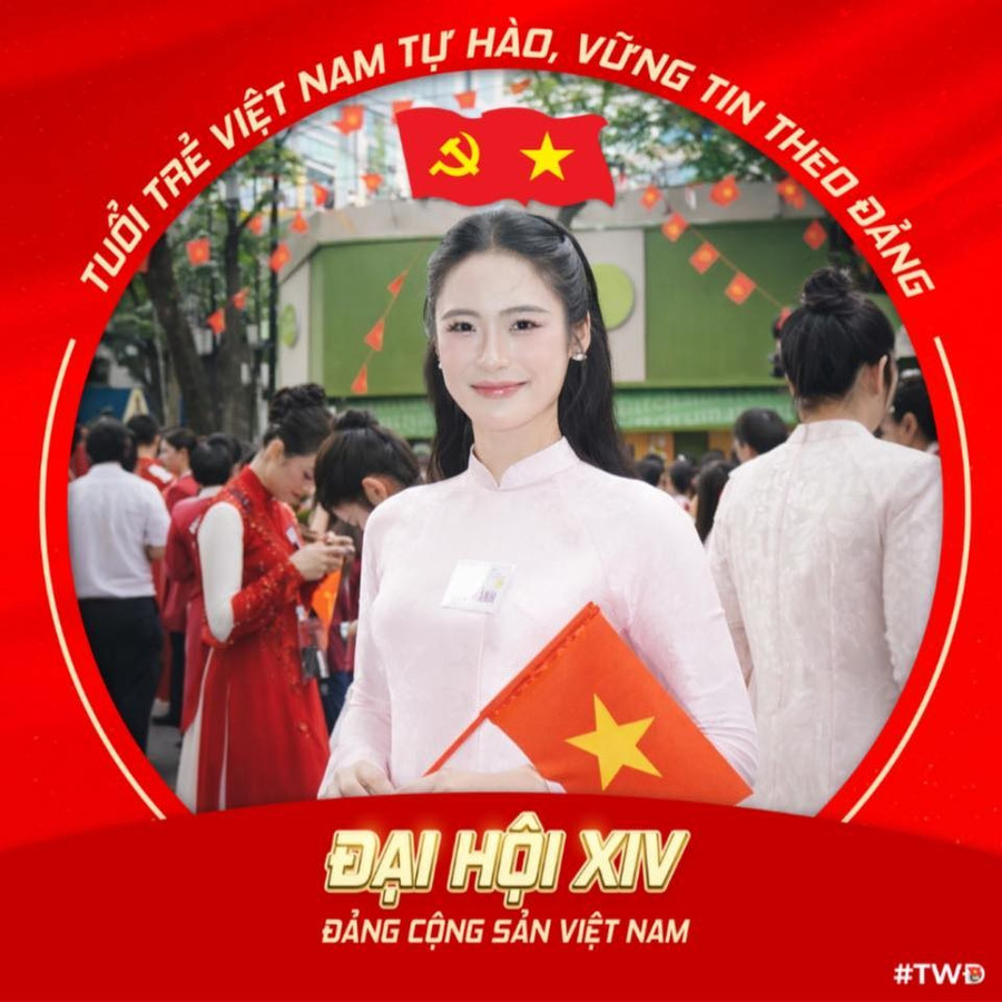 Top 3 Hoa hậu Việt Nam lan tỏa hình ảnh đẹp chào mừng Đại hội Đảng lần thứ XIV