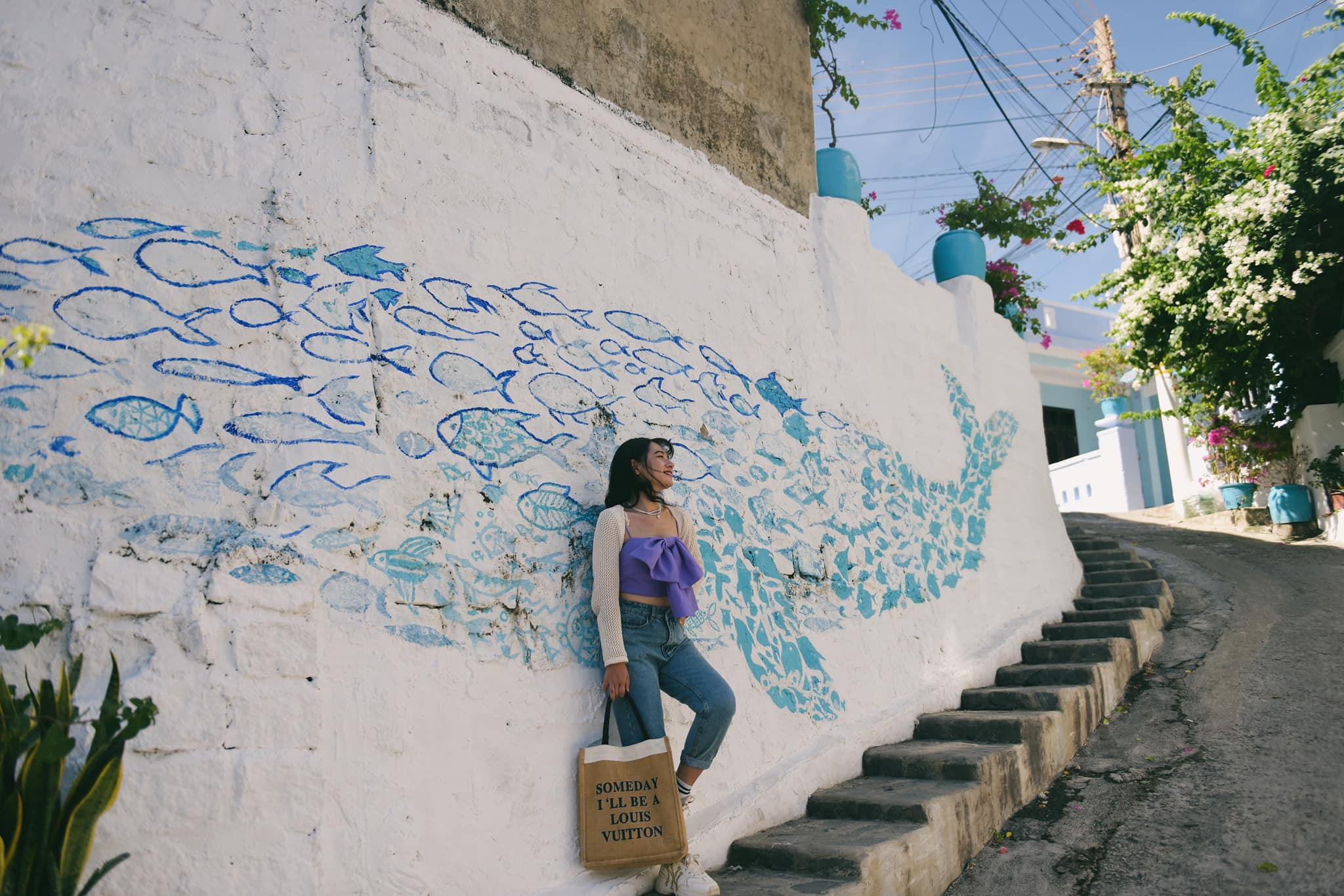 Mê đắm làng chài Nhơn Lý tựa như "Santorini thu nhỏ"