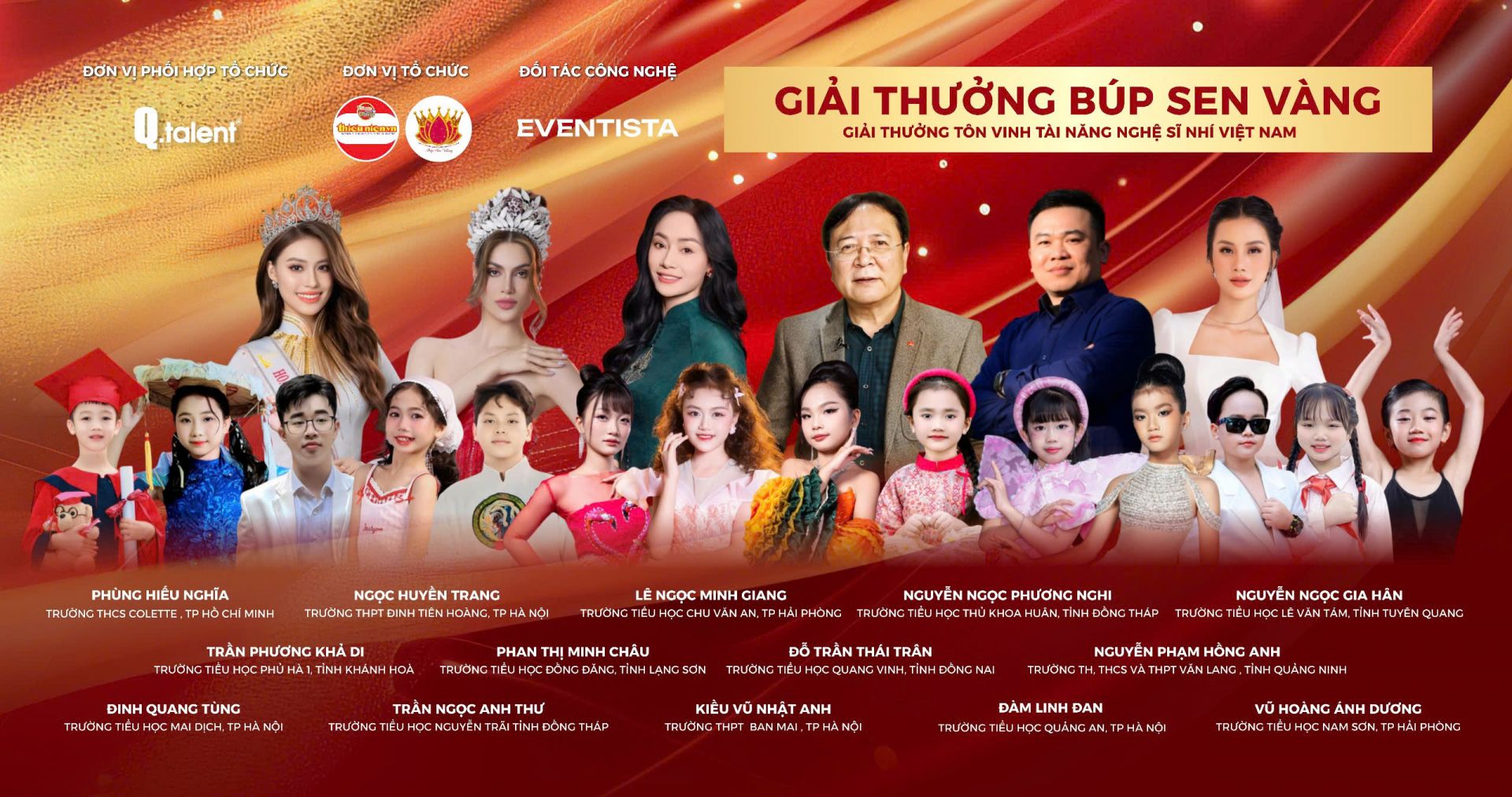 14 thí sinh nổi bật trong vòng bình chọn giải thưởng Búp Sen Vàng