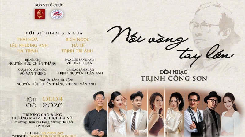Tổ chức đêm nhạc Trịnh Công Sơn - "Nối vòng tay lớn"