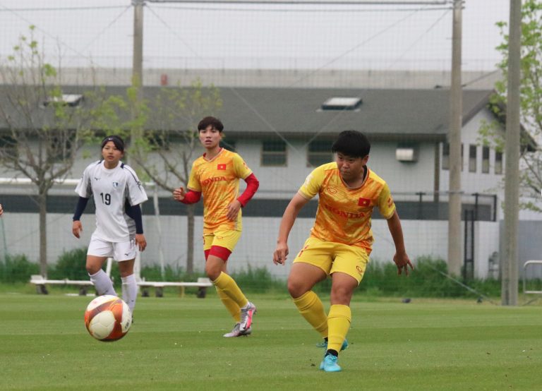 Đội tuyển nữ Việt Nam thắng dễ trận giao hữu đầu tiên tại Nhật Bản