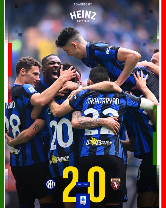 Calhanoglu lập cú đúp, Inter ăn mừng Scudetto bằng chiến thắng thuyết phục trước Torino