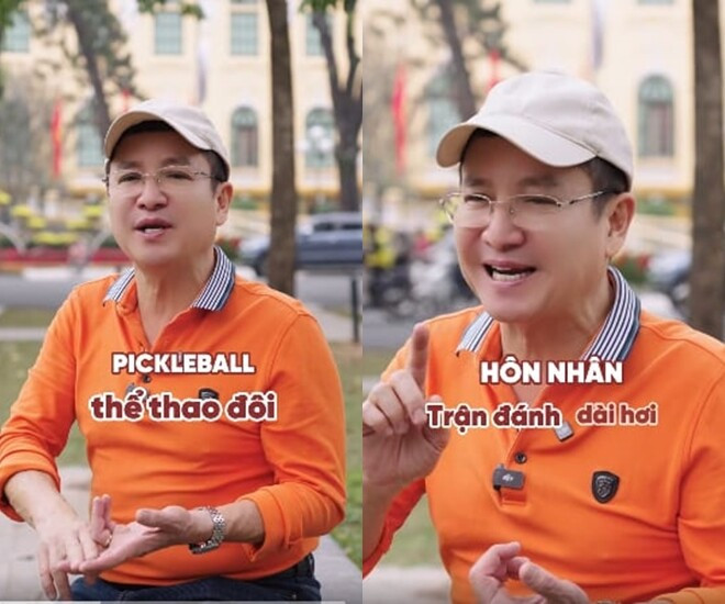 NSƯT Chí Trung ví von Pickleball với hôn nhân, dàn sao Việt cập nhật cuộc sống hạnh phúc