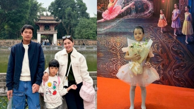 Bé Gạo nhà Quang Tuấn và Linh Phi gây ấn tượng với màn biểu diễn múa ba lê