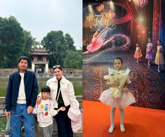 Bé Gạo nhà Quang Tuấn và Linh Phi gây ấn tượng với màn biểu diễn múa ba lê