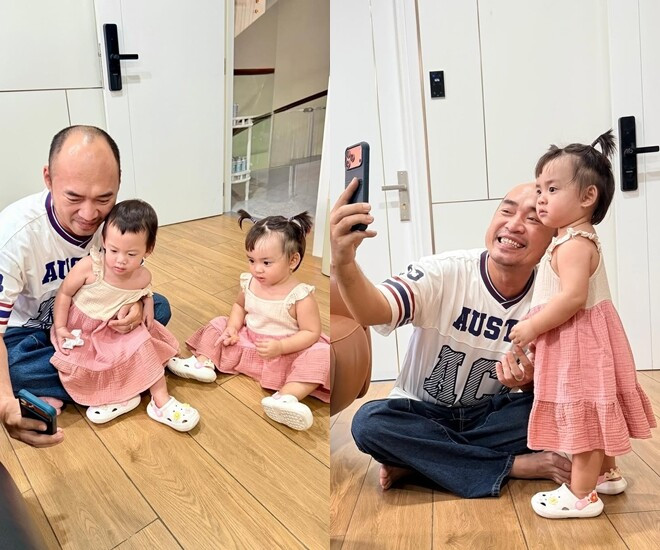 Thu Trang và Tiến Luật lo lắng vì hai con gái sinh đôi nghịch ổ điện