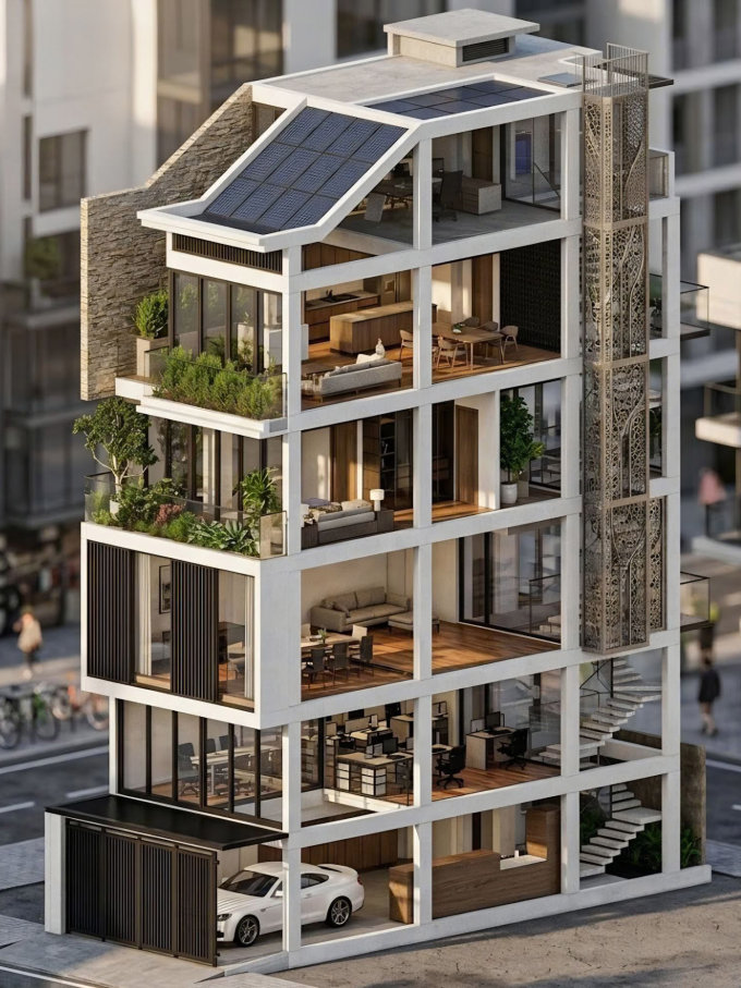 Hoa hậu H'Hen Niê tậu nhà phố 5 tầng tại TP.HCM làm quà tặng con gái đầu lòng