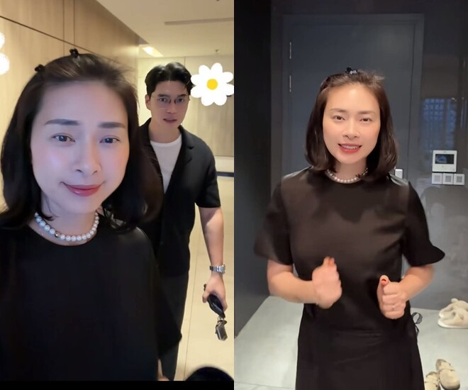 Ngô Thanh Vân khoe nhan sắc trẻ trung tuổi U50 bên ông xã Huy Trần