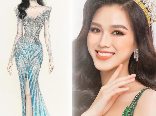 Hé lộ thiết kế được cho là váy dạ hội của Đỗ Thị Hà ở Miss World khiến fans xôn xao