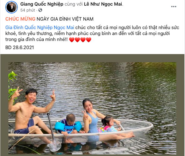 Mừng ngày Gia đình Việt Nam 28/6, sao Việt khoe hạnh phúc, chốt hạ: 'Nhà là nơi bão dừng sau cánh cửa