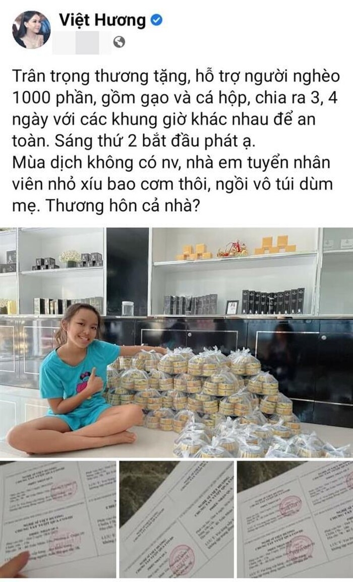 Làm từ thiện nhưng lại bị phàn nàn, Việt Hương liền phản ứng: 'Vui vẻ không quạu mất đẹp nè'