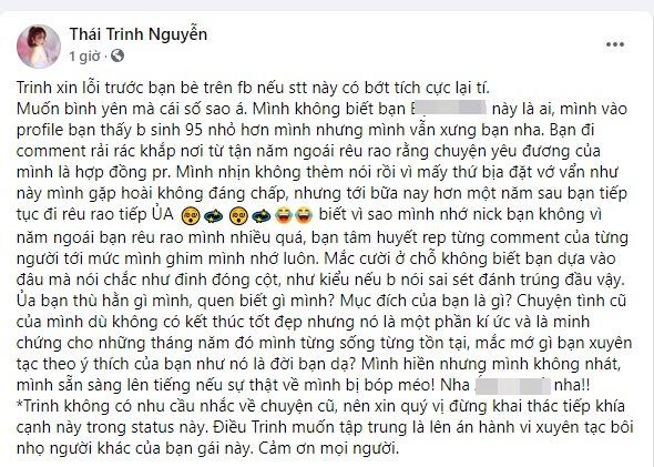 Tin hot giải trí 29/6: Thái Trinh phản ứng Tin hot giải trí 29/6: Thái Trinh phản ứng