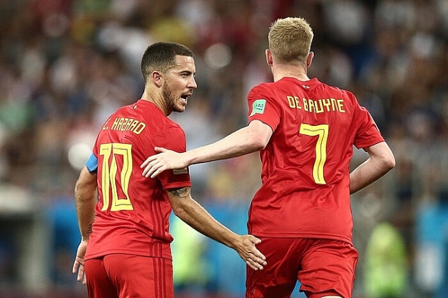 Bỉ vs Italy: De Bruyne và Eden Hazard báo tin vui